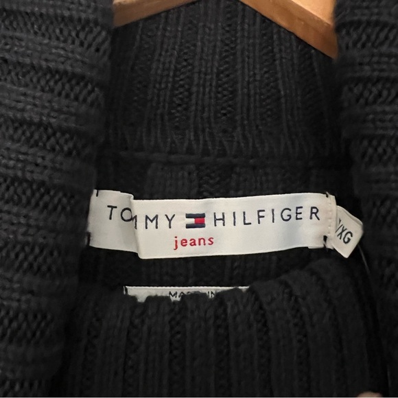 Navy Blue Tommy Hilfiger Turtleneck Sweater - Picture 9 of 10